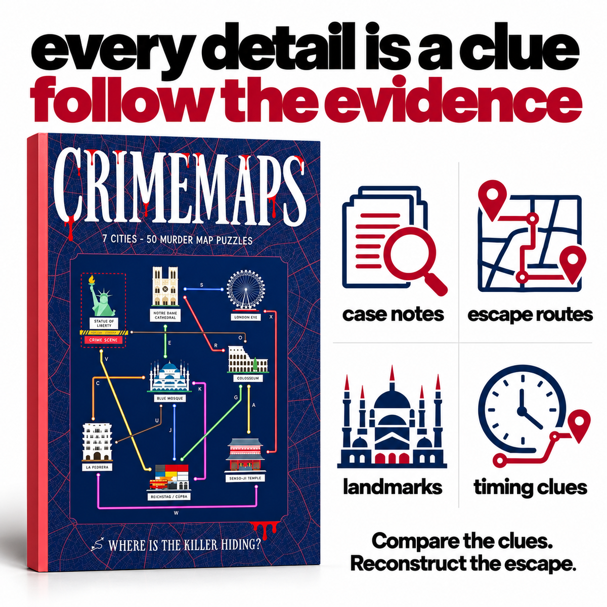CrimeMaps: 50 Murder Map Puzzles